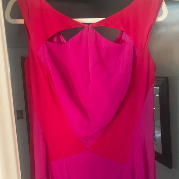 AUTHENTIC BIBHU MOHAPATRA BEAUTIFUL PINK SILK GOWN RUNWAY RED CARPET - Picture 2 of 6